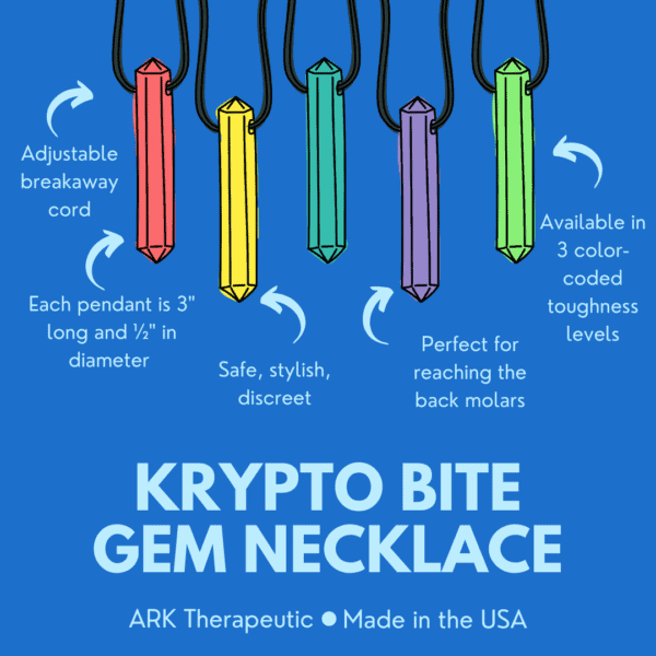 Ark's Krypto-Bite Chewable Gem Necklace (XT BLUE) - Image 3