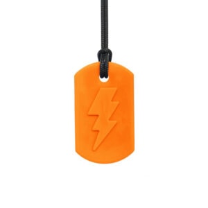 Ark's Bolt Bite Lightning Chew Necklace (XXT ORANGE)