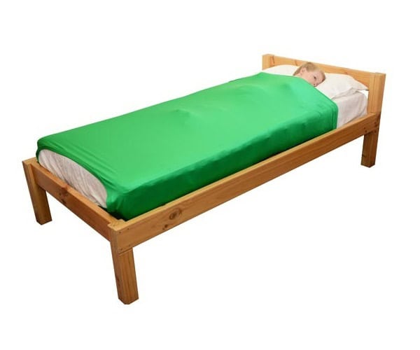 Lycra Bed Sheets - King Single (Green)