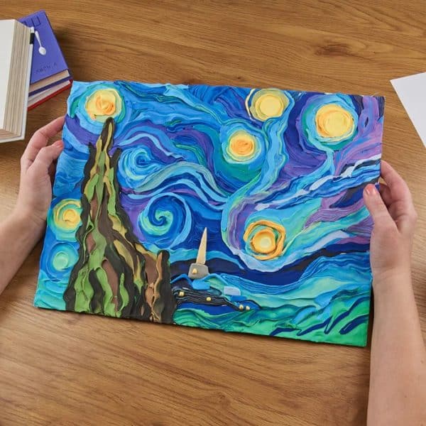 Sensory Art Clay Starry Night - Image 2