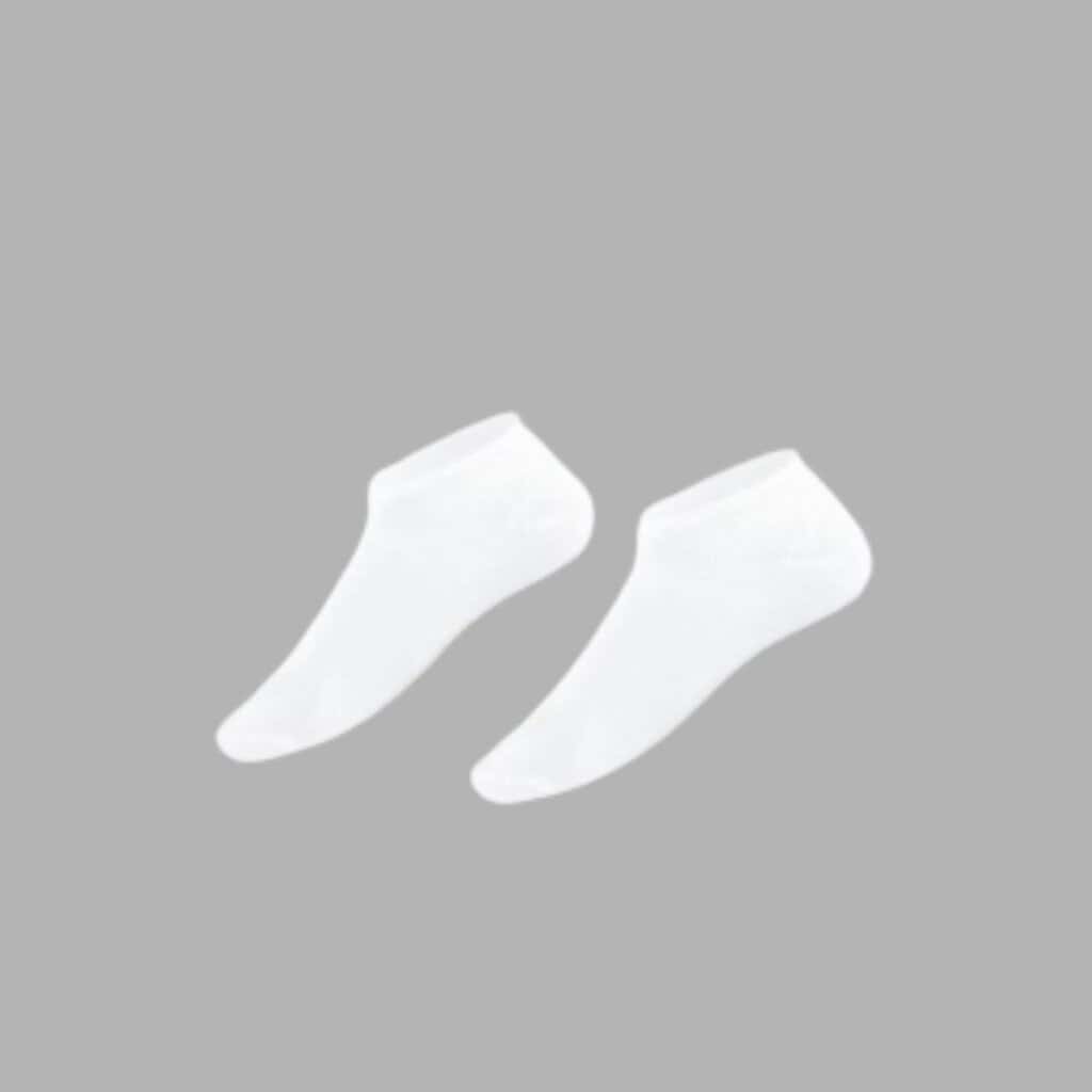 Calmcare Sensory Ankle Socks Size 3-8 (10yrs +) WHITE