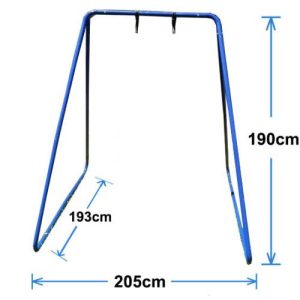 Medium Blue Swing Frame with Nylon Wrap Swing
