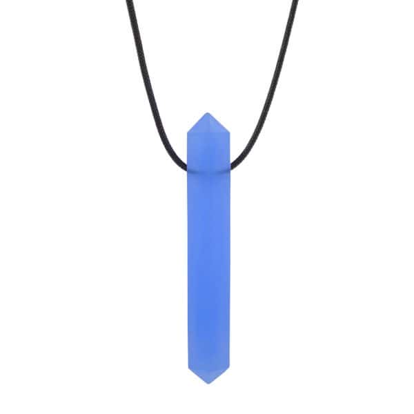 Ark Krypto Bite Chewable Gem Necklace TRANSLUCENT BLUE XT