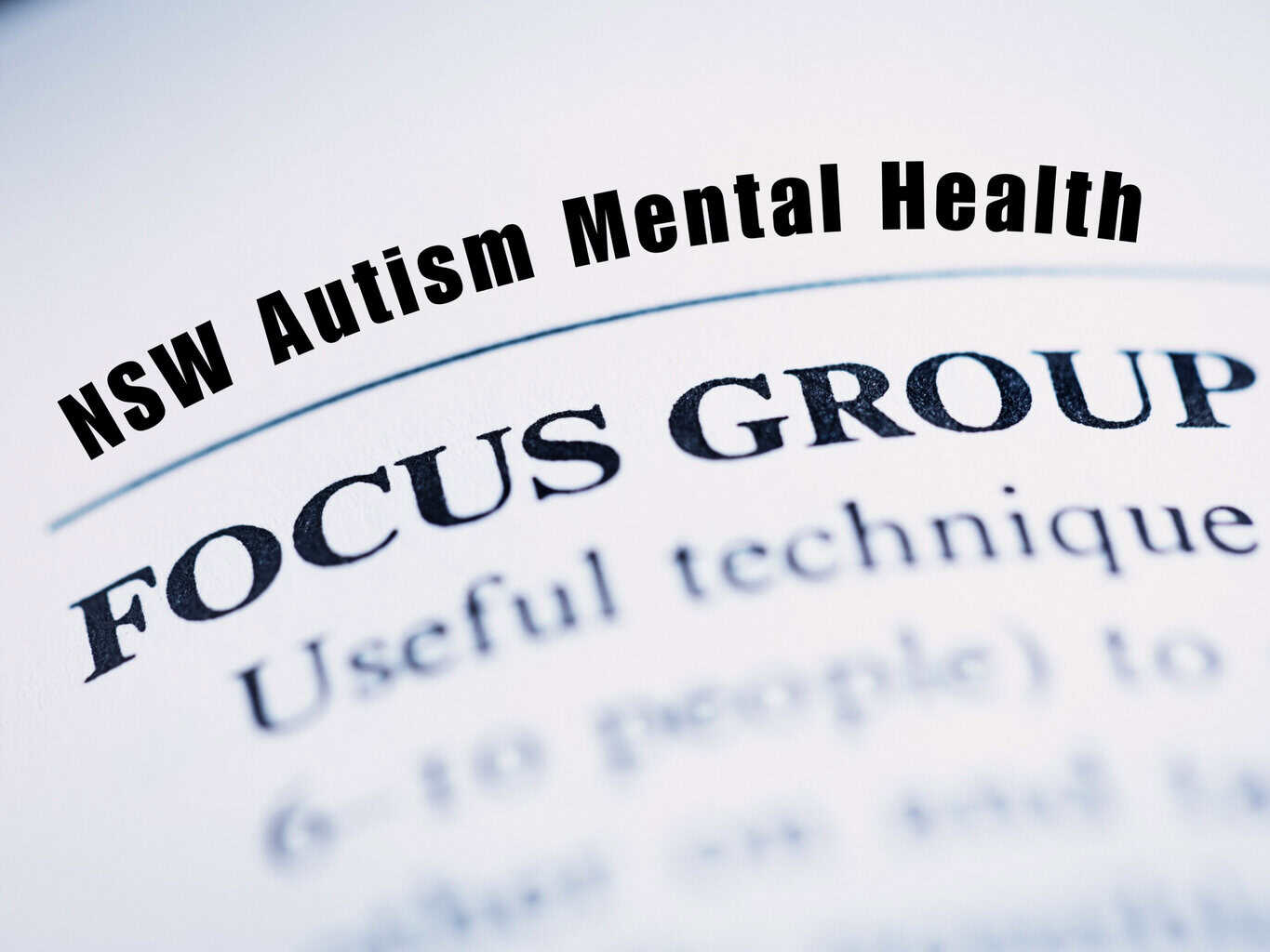 NSW Autism Mental Health Consultation Focus Group Invite